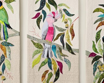 DIGITAL - Galah Wall Hanging PDF Pattern – Applique Embroidery Project
