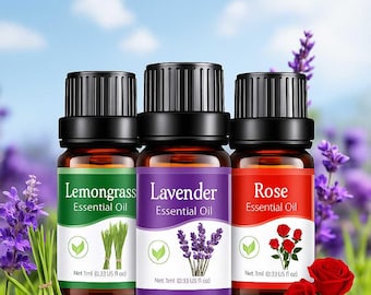 Conjunto de 18 óleos essenciais aromáticos – Óleos aromáticos solúveis em água de 10ml para difusor, umidificador de ar e aromaterapia doméstica.