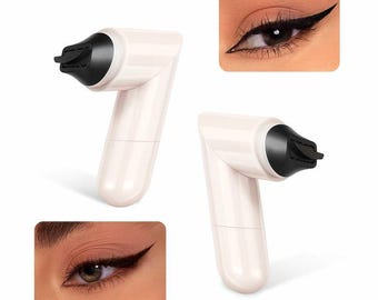 Rotierender Eyeliner-Stempelstift für geflügelte Looks, One-Touch-Eyeliner-Stempelwerkzeug mit lang anhaltender wasserdichter Formel, einfaches tägliches Make-up