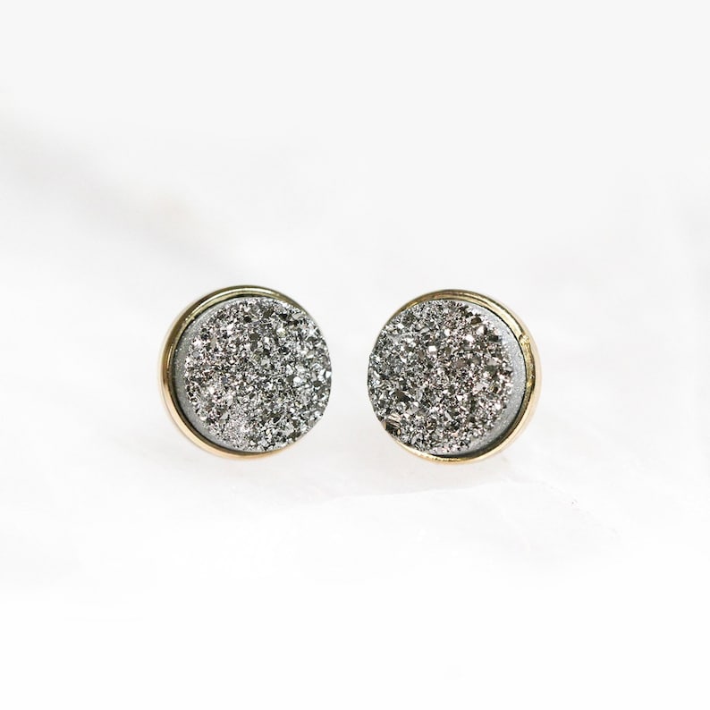 Silver Druzy Clusters