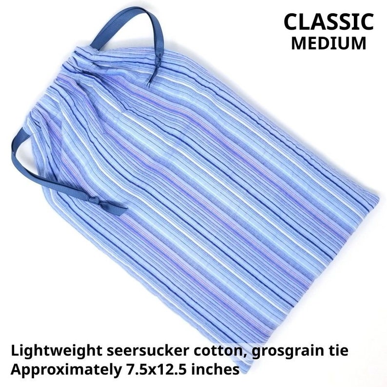 Drawstring Bag, Reusable Cloth Sack, American Made image 10