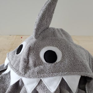 Sewing Pattern, Shark Hooded Towel Digital Download image 5