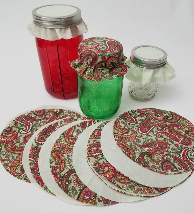 Jar Toppers Three Dozen 36 Fabric Circles Etsy