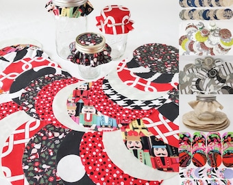 Jar Toppers - Three Dozen (36) Fabric Circles