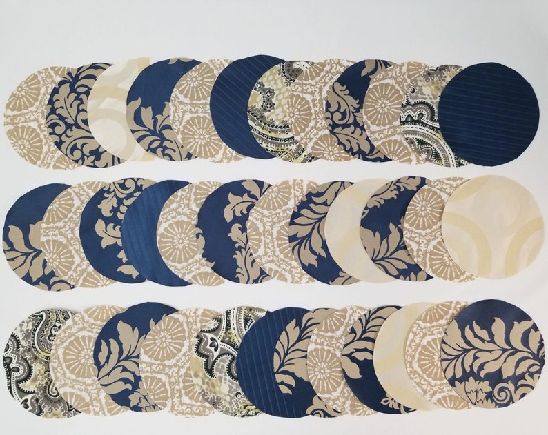 Jar Toppers Three Dozen 36 Fabric Circles Etsy