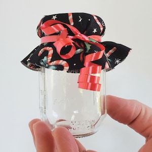 Mini Jar Toppers - Dozen (12) Fabric Circles, USA Made