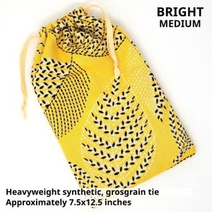 Drawstring Bag, Reusable Cloth Sack, American Made image 5