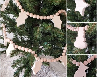 Wooden Garland, 72inch - Handcrafted in USA