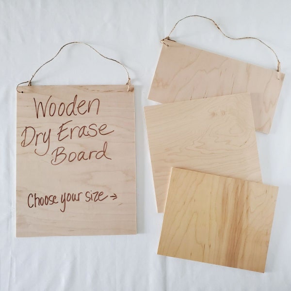 Wooden Dry Erase Board, Handcrafted in USA, Ready to Hang