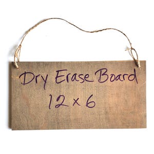 Gray Wooden Dry Erase Board, Handcrafted in USA, Ready to Hang
