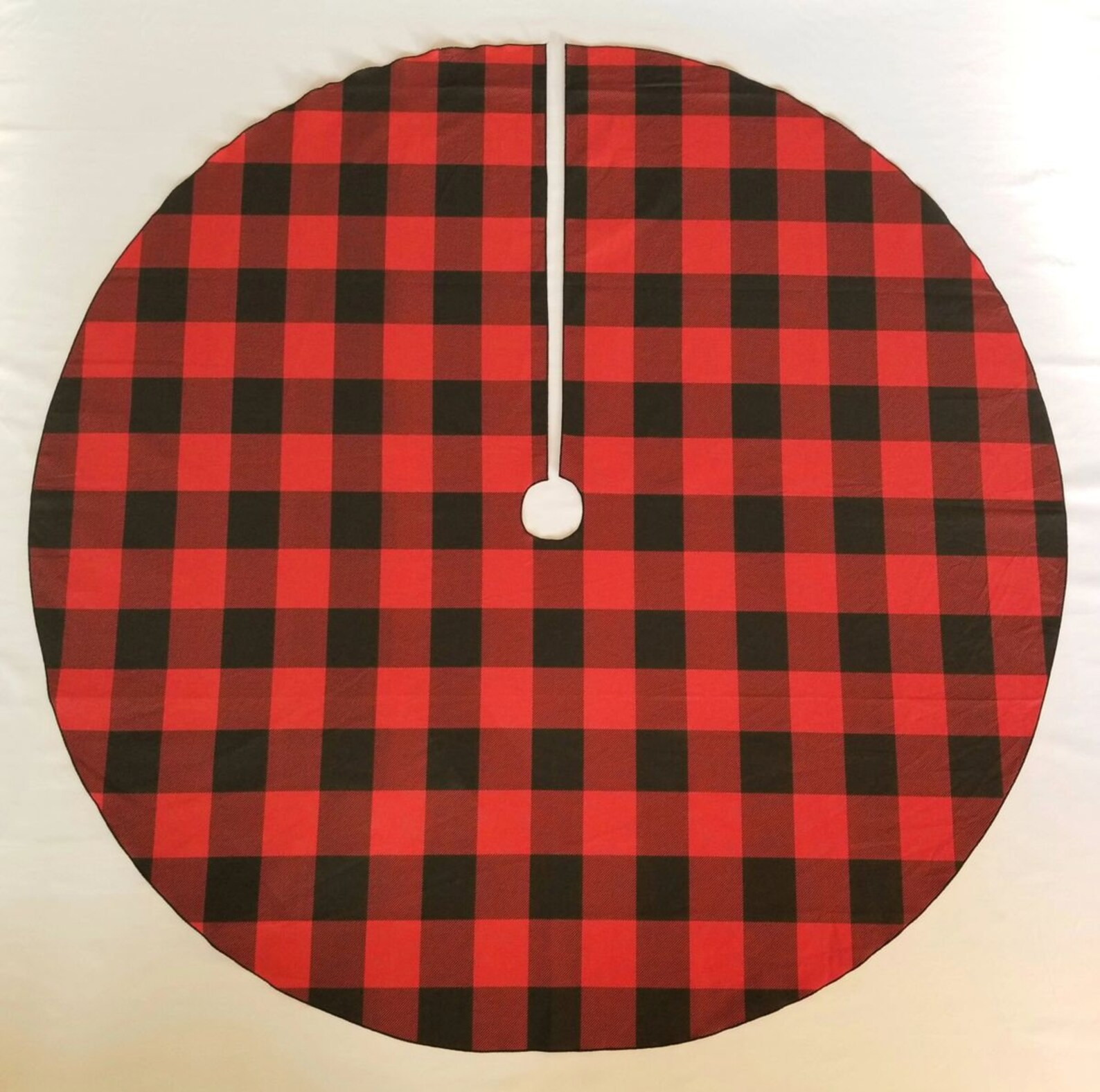 buffalo print tree skirt