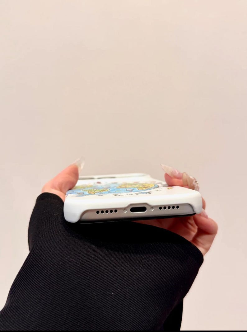 Hello Kitty White MAGSAFE Case with Globe PopSocket Grip, Kawaii Y2K Aesthetic Cute iPhone Case Cover iPhone 17 16 15 14 13 Pro Max Gift image 6