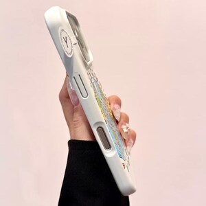 Hello Kitty White MAGSAFE Case with Globe PopSocket Grip, Kawaii Y2K Aesthetic Cute iPhone Case Cover iPhone 17 16 15 14 13 Pro Max Gift image 5