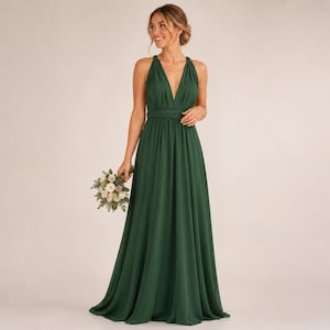 Emerald Green Halter Dress - Etsy
