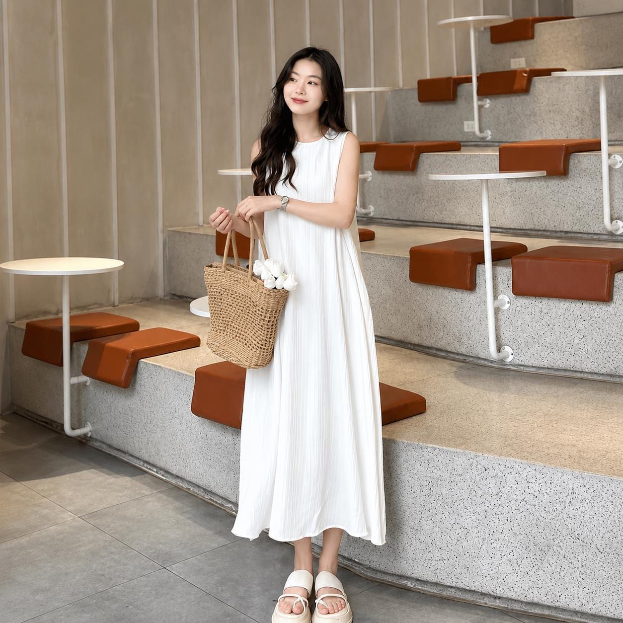 Korean Maxi Dress - Etsy Korean Maxi Dress - Etsy