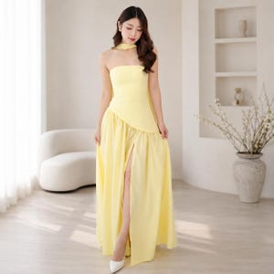 strapless open back dress Ladies Strappy Tiered Poplin Maxi Dress