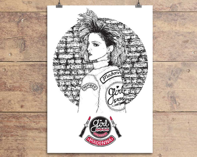 Madonna Girl Gang Greeting Card