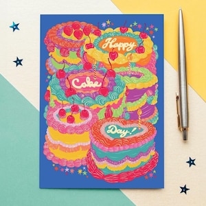 Bonne fête du gâteau ! - Une carte d'anniversaire