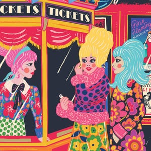 Cinema Night Poster - Retro Cinema Poster - Classic Movie Cinema Art Print - Birthday - Christmas - New Home image 3