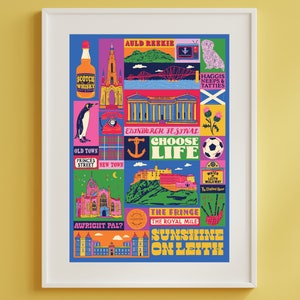 Edinburgh Poster - Edinburgh Scotland Art Print - Graduation - Housewarming Gift