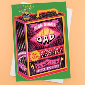 Papa premium - carte de fête des pères - carte d'anniversaire de papa - carte de remerciement papa