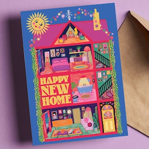Happy New Home Greeting Card - Housewarming Card