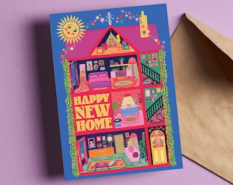 Happy New Home Greeting Card - Housewarming Card