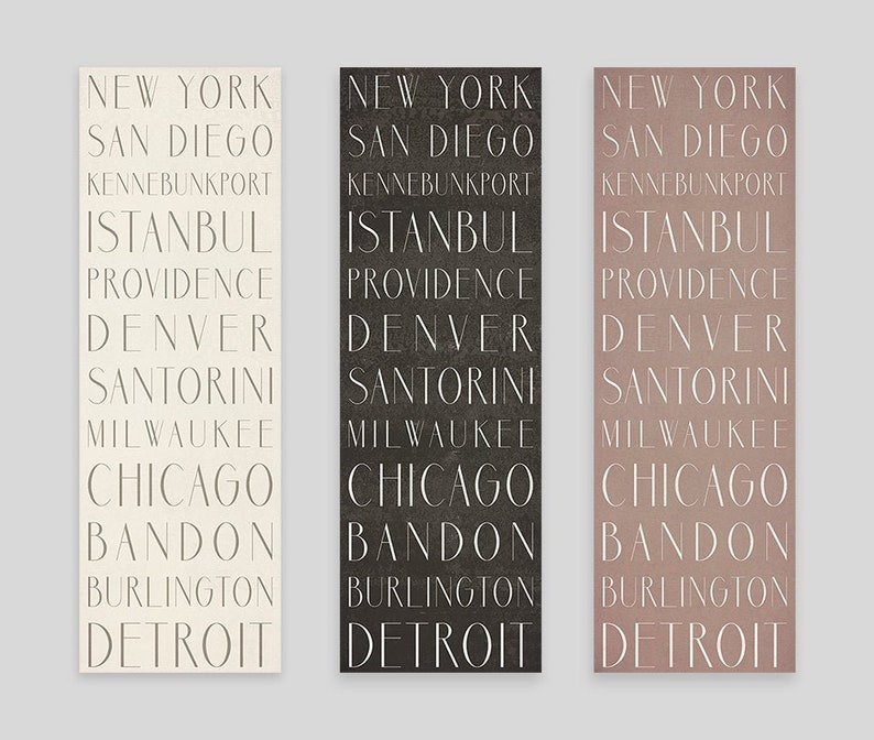 Custom Text Word Canvas Wall Art Etsy