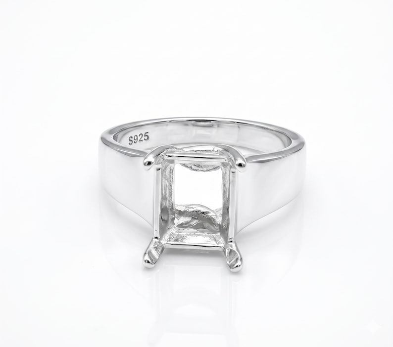 gem tite, silver settings, jewelry making, jewelry settings, CASTINGS, SETTINGS, PRENOTCHED SETTINGS, PRENOTCHED CASTINGS, round settings, rings settings, ring castings, ring mount, 8mm ring setting