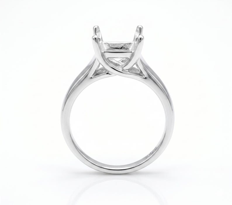 gem tite, silver settings, jewelry making, jewelry settings, CASTINGS, SETTINGS, PRENOTCHED SETTINGS, PRENOTCHED CASTINGS, round settings, rings settings, ring castings, ring mount, 8mm ring setting