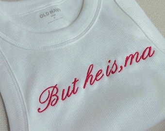 Bravo Inspired Embroidered Tank Top | Real Housewives Saying Shirt | Statement Tank