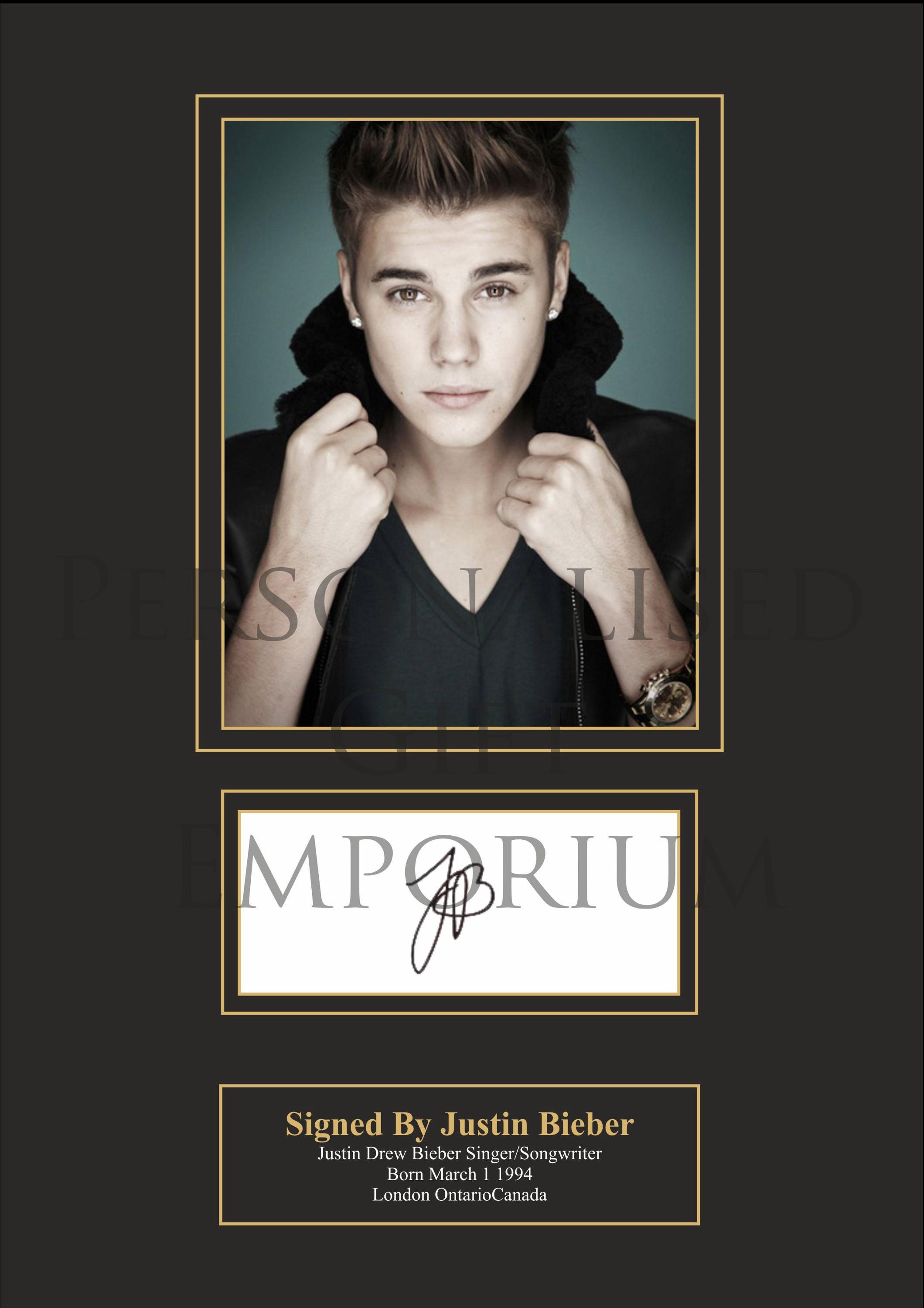 Justin Bieber Signed - Etsy