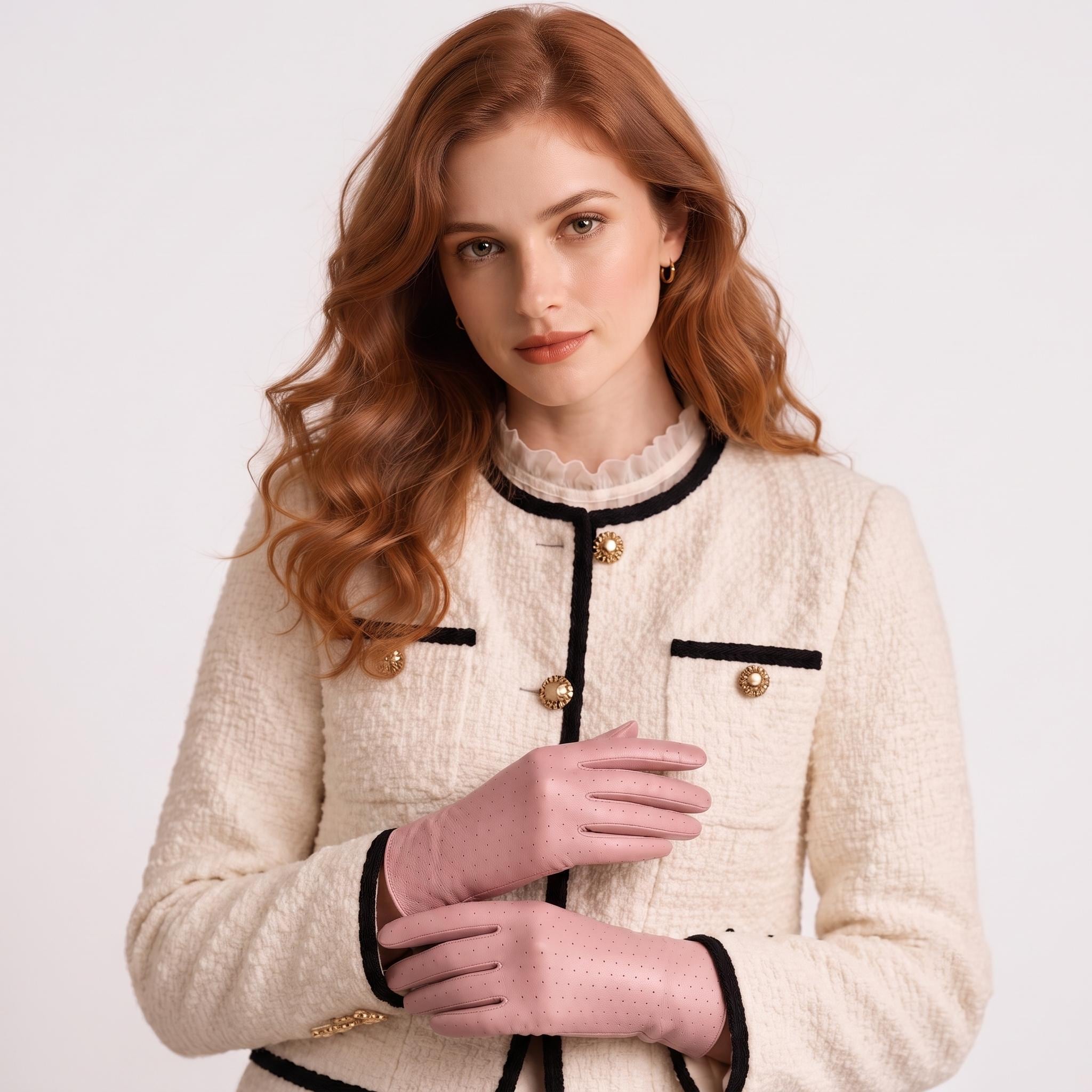 Leather Gloves for Women, Genuine Leather Driving Gloves, Soft Winter Dress Gloves, Elegant Fashion Gloves, Gift for Her