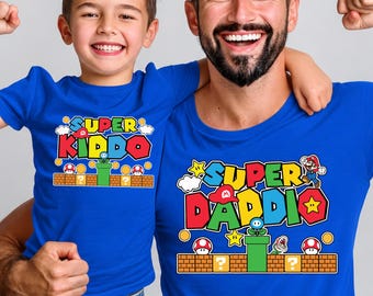 Super Daddio and Kiddo Shirt, Father Son Matching Shirts, Father's Day Gift Shirt