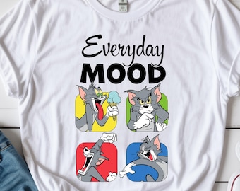 Funny Tom And Jerry Shirt, Disney Every Day Mood T-shirt, It's Okay To Feel All The Feels Tee