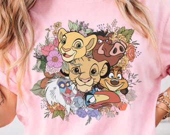 Disney Floral Lion King Shirt, Women's Animal Kingdom T-shirt