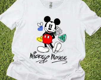 Disney Mickey Mouse Women's Shirt,  Disneyworld Toddler Kids Tees, Disneyland T-shirt Men