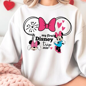 My First Disney Trip 2026 Shirt, Disneyland Family Vacation T-shirts, Disneyworld Toddler Kids Tees bild 9