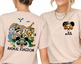 Custom Disney Animal Kingdom 2026 Shirt, Disney Safari Squad Matching Shirts, Mickey Wild Tees