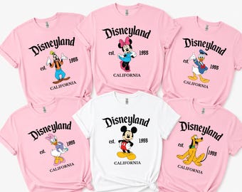 Mickey and Friends Matching Family T-shirts, Disneyland Vacation Shirt, Disney Character Trip Shirts