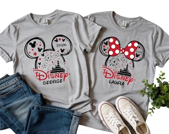 Custom Disney Matching Family Shirts 2026, Disneyland Trip T-shirt, Disneyworld Vacation Tees