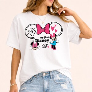 My First Disney Trip 2026 Shirt, Disneyland Family Vacation T-shirts, Disneyworld Toddler Kids Tees bild 6