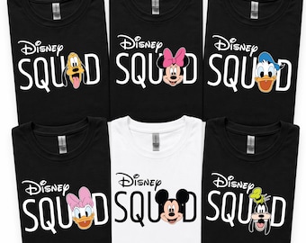 Disney Squad Shirts, Disneyland Matching Family T-shirts, Mickey and Friends Vacation Shirt