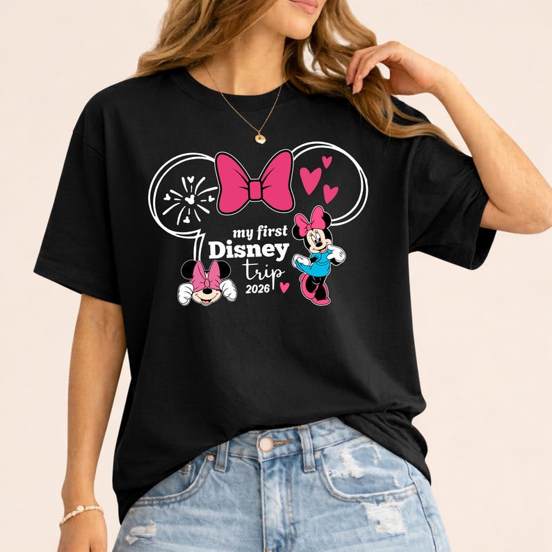 My First Disney Trip 2026 Shirt, Disneyland Family Vacation T-shirts, Disneyworld Toddler Kids Tees bild 7