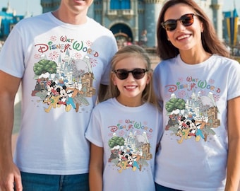 Walt Disney Vacation T-shirt, Disneyland Magical Shirt,  Mickey and Friends Graphic Tee