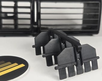 Kit di ricostruzione della bocchetta di ventilazione centrale del cruscotto per Volvo 240 e 260 – Lamelle di ventilazione stampate in 3D da ASA (1981-1993)