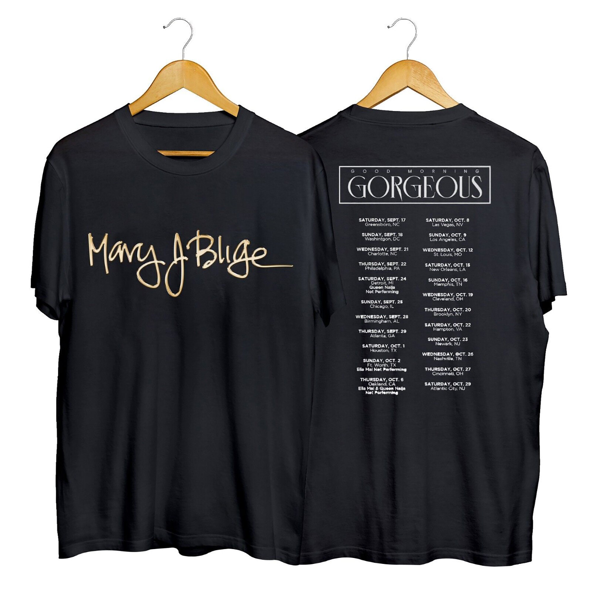 Discover Mary J Blige The Good Morning Gorgeous Tour 2022 T-shirt