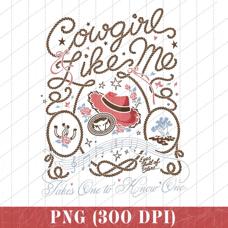 Digital nedladdning av vintage-cowgirl som jag, Tera, Toy Story Jessie png, Retro Disney Cowgirl png, Pixar Western png, WDW Girls Trip bild 1