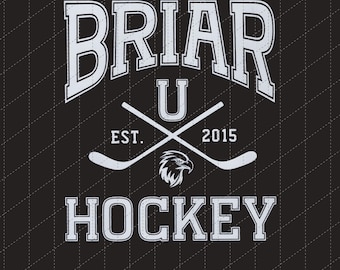 Briar Hockey PNG, Off Campus Crewneck Design, Hockey Romance Shirt Graphic, University Sports Digital Download