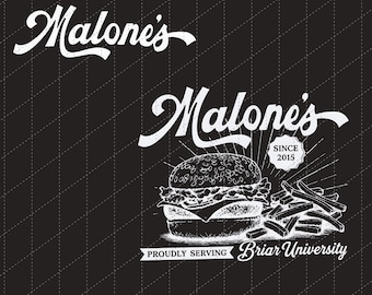 Malone's Vintage Diner Digital Download, Retro Burger Restaurant Png, Briar University Png, Hockey Romance Png